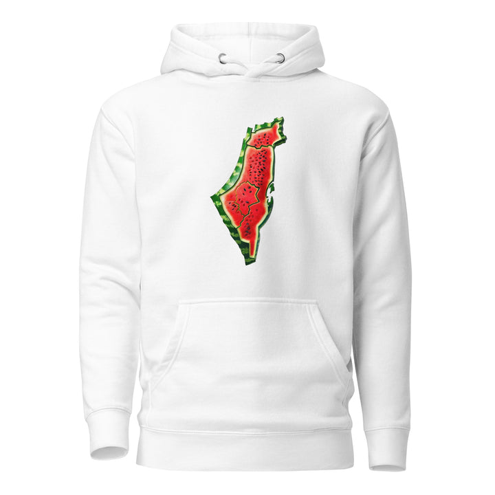 Palestine Watermelon - Men’s Hoodie, White