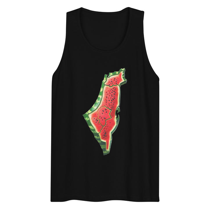 Palestine Watermelon - Men’s Premium Tank Top, Mens Premium Tank Top Black