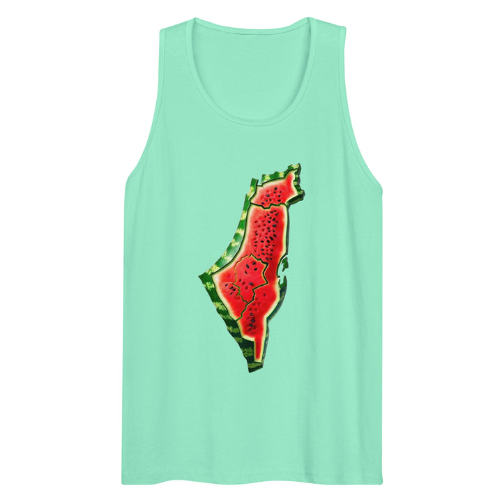 Palestine Watermelon - Men’s Premium Tank Top, Mens Premium Tank Top Mint