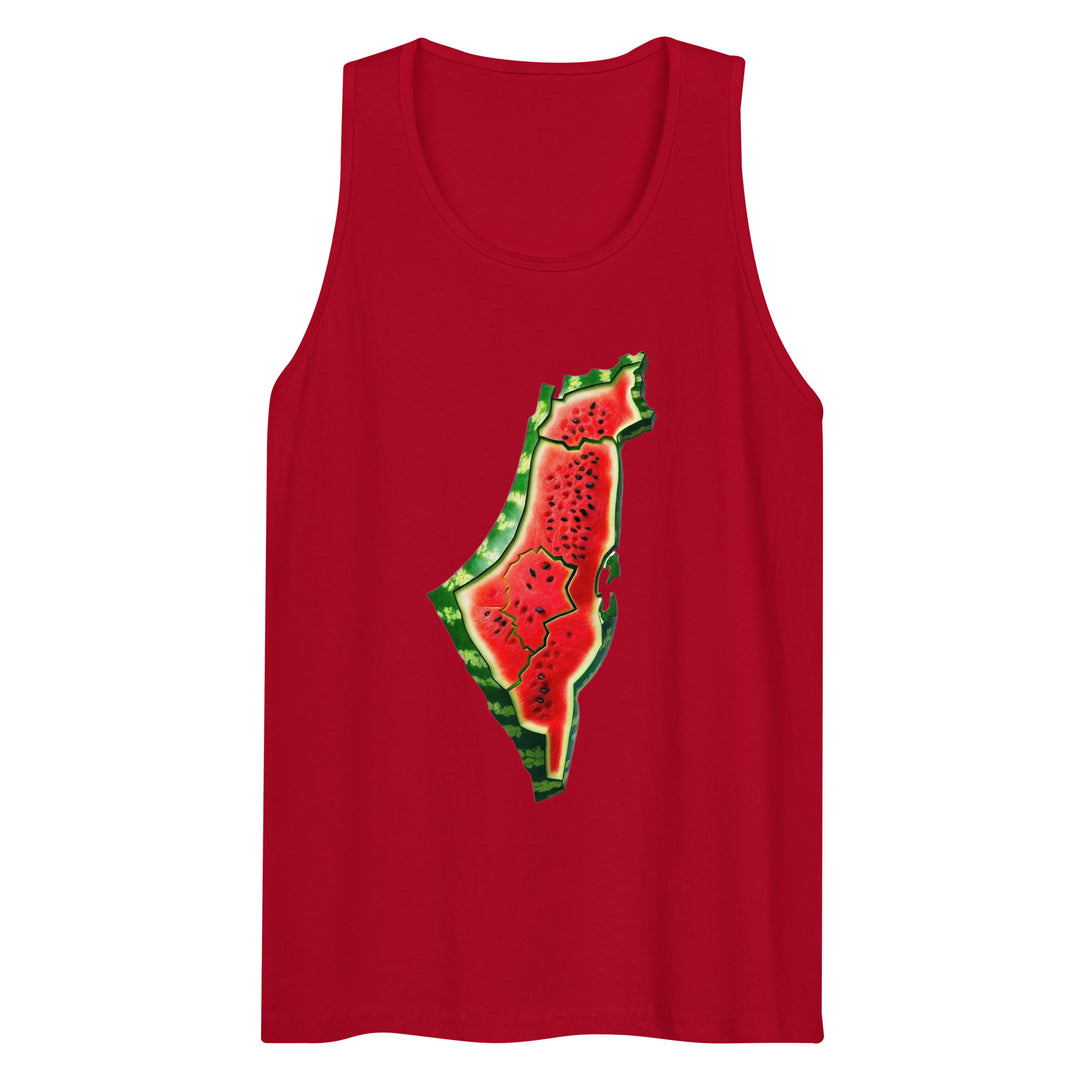 Palestine Watermelon - Men’s Premium Tank Top, Mens Premium Tank Top Red