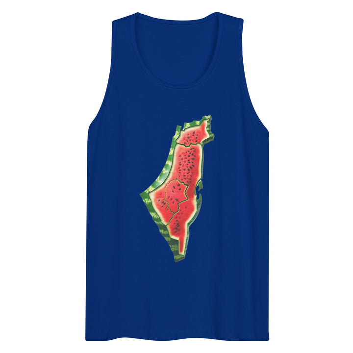 Palestine Watermelon - Men’s Premium Tank Top, Mens Premium Tank Top Team Royal