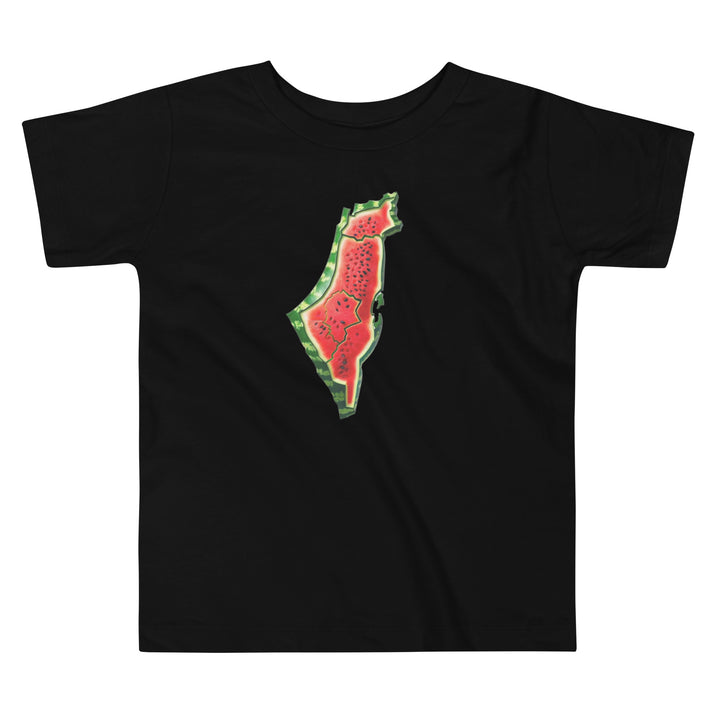 Palestine Watermelon - Toddler Short Sleeve Tee, Black