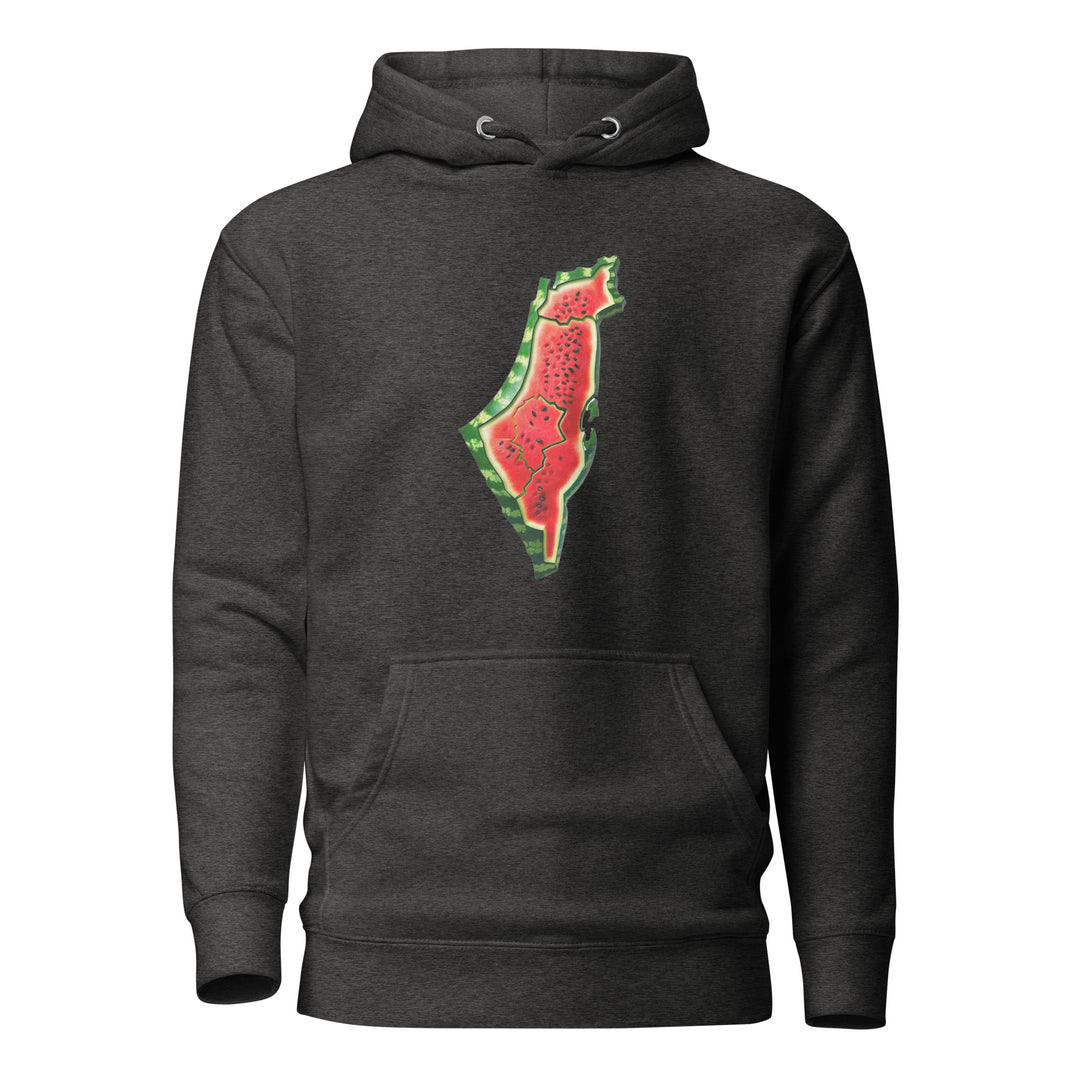 Palestine Watermelon - Women’s Hoodie, Charcoal Heather