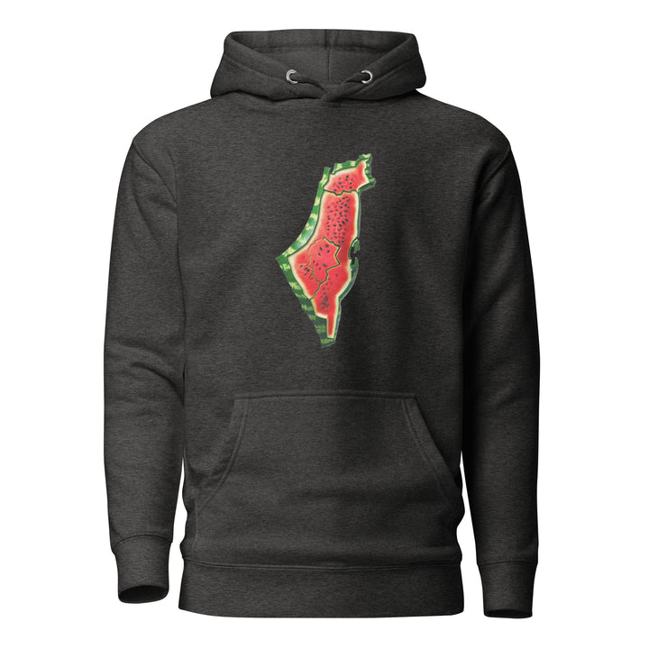 Palestine Watermelon - Women’s Hoodie, Charcoal Heather