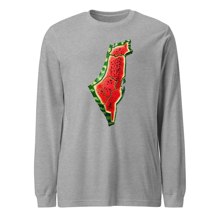 Palestine Watermelon - Women’s Long Sleeve Tee, Heather