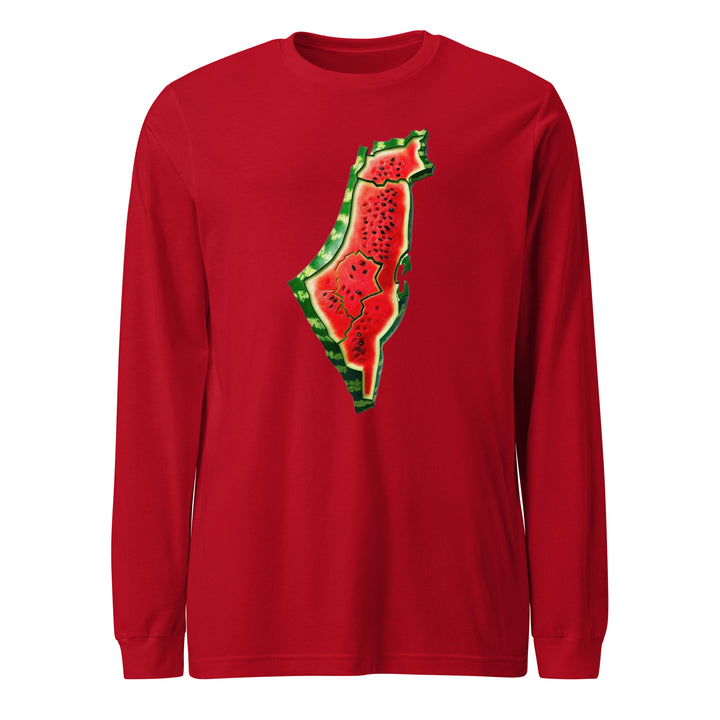 Palestine Watermelon - Women’s Long Sleeve Tee, Red