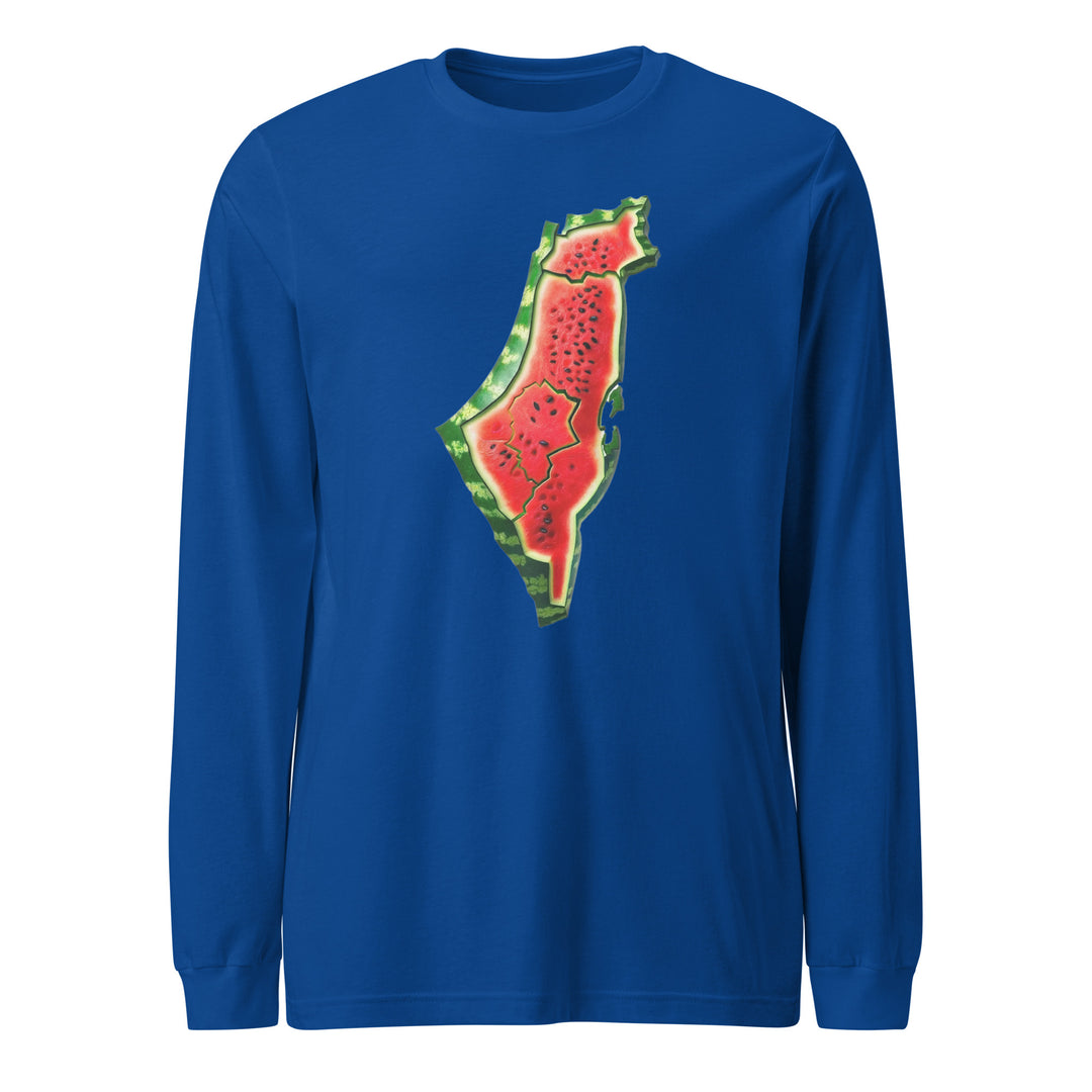 Palestine Watermelon - Women’s Long Sleeve Tee, True Royal