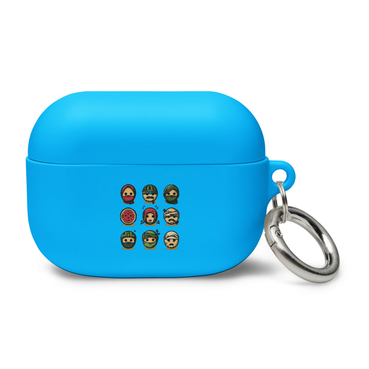 Palestine Emoji - Rubber Case for AirPods® Gen 1 &amp; 2, AirPods Blue AirPods Pro
