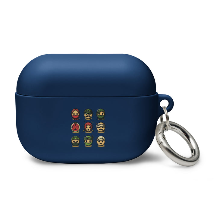 Palestine Emoji - Rubber Case for AirPods® Gen 1 &amp; 2, AirPods Navy AirPods Pro
