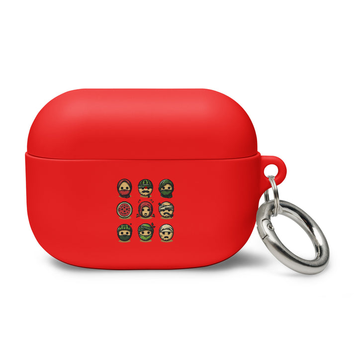 Palestine Emoji - Rubber Case for AirPods® Gen 1 &amp; 2, AirPods Red AirPods Pro