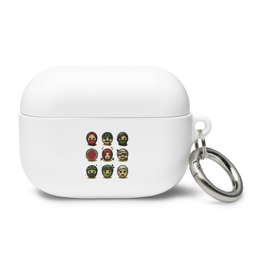 Palestine Emoji - Rubber Case for AirPods® Gen 1 &amp; 2, White AirPods Pro