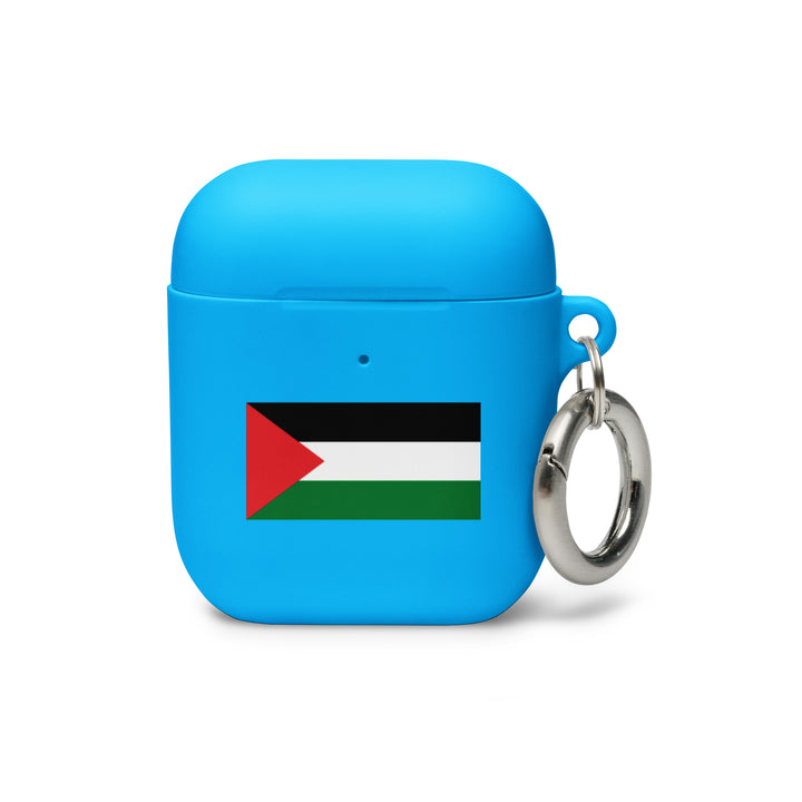 Palestine Flag - Rubber Case for AirPods® Gen 1 &amp; 2, AirPods Blue AirPods