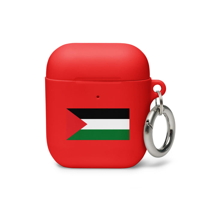 Palestine Flag - Rubber Case for AirPods® Gen 1 &amp; 2, AirPods Red AirPods