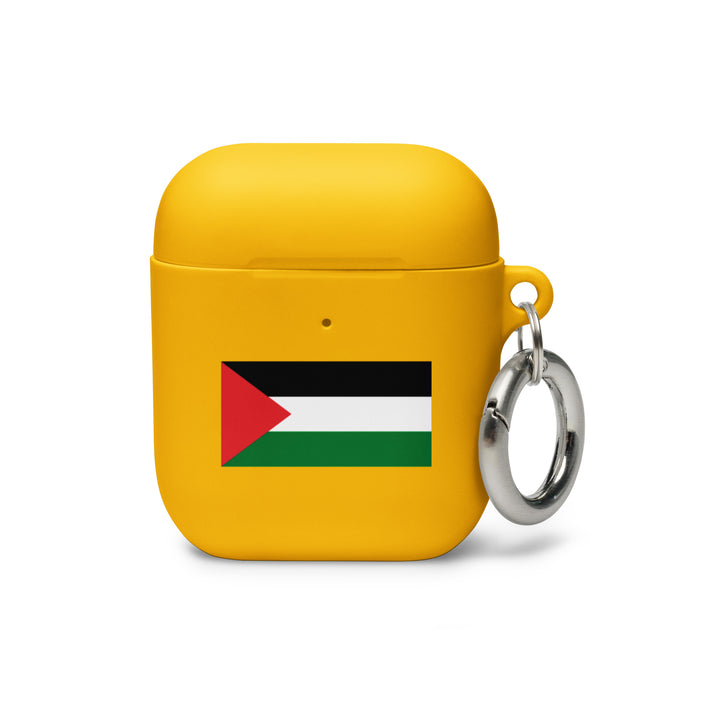 Palestine Flag - Rubber Case for AirPods® Gen 1 &amp; 2, AirPods Yellow AirPods