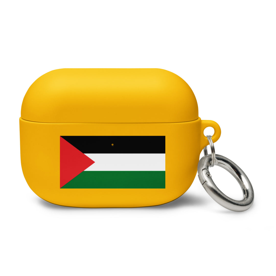 Palestine Flag - Rubber Case for AirPods® Gen 1 &amp; 2, AirPods Yellow AirPods Pro