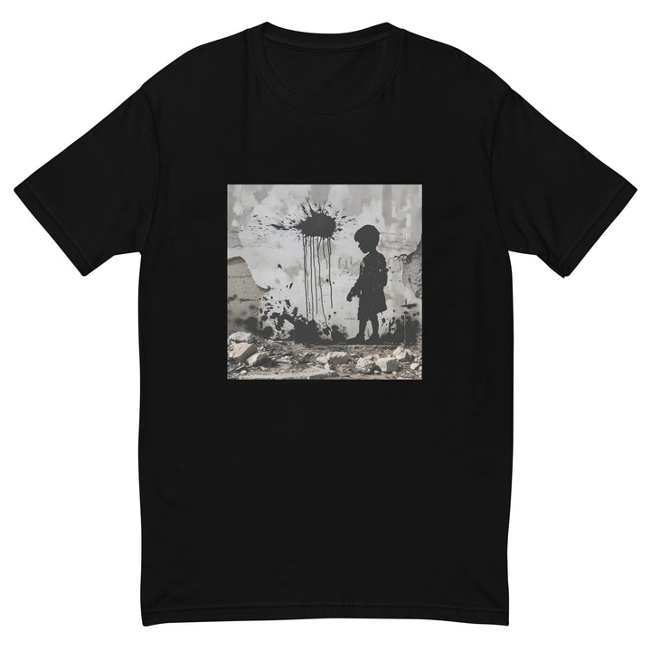 Palestine Wall - Short Sleeve T-shirt, Mens Fitted T Shirt Black