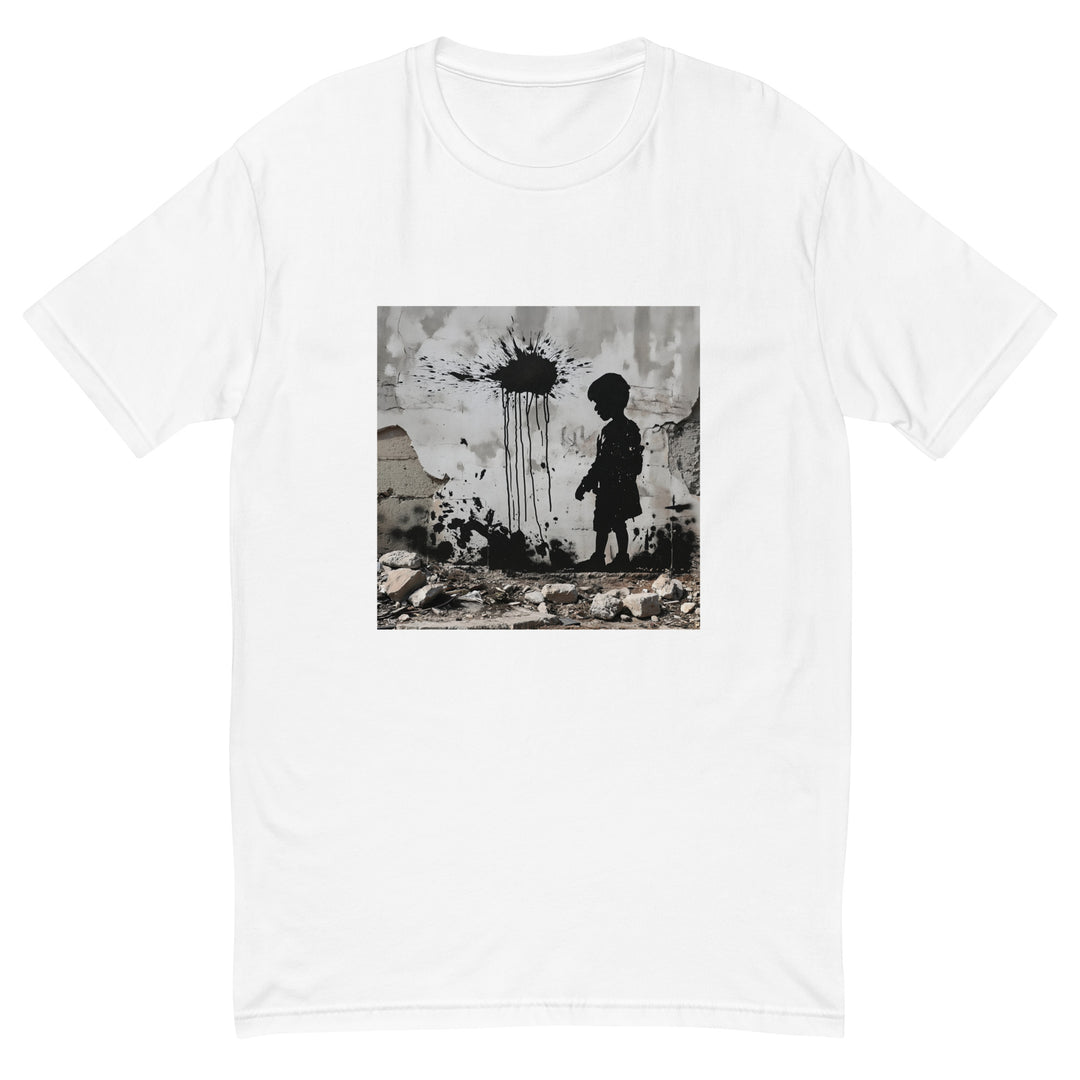 Palestine Wall - Short Sleeve T-shirt, Mens Fitted T Shirt White