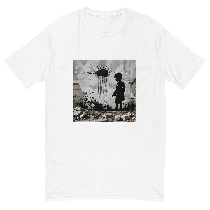 Palestine Wall - Short Sleeve T-shirt, Mens Fitted T Shirt White