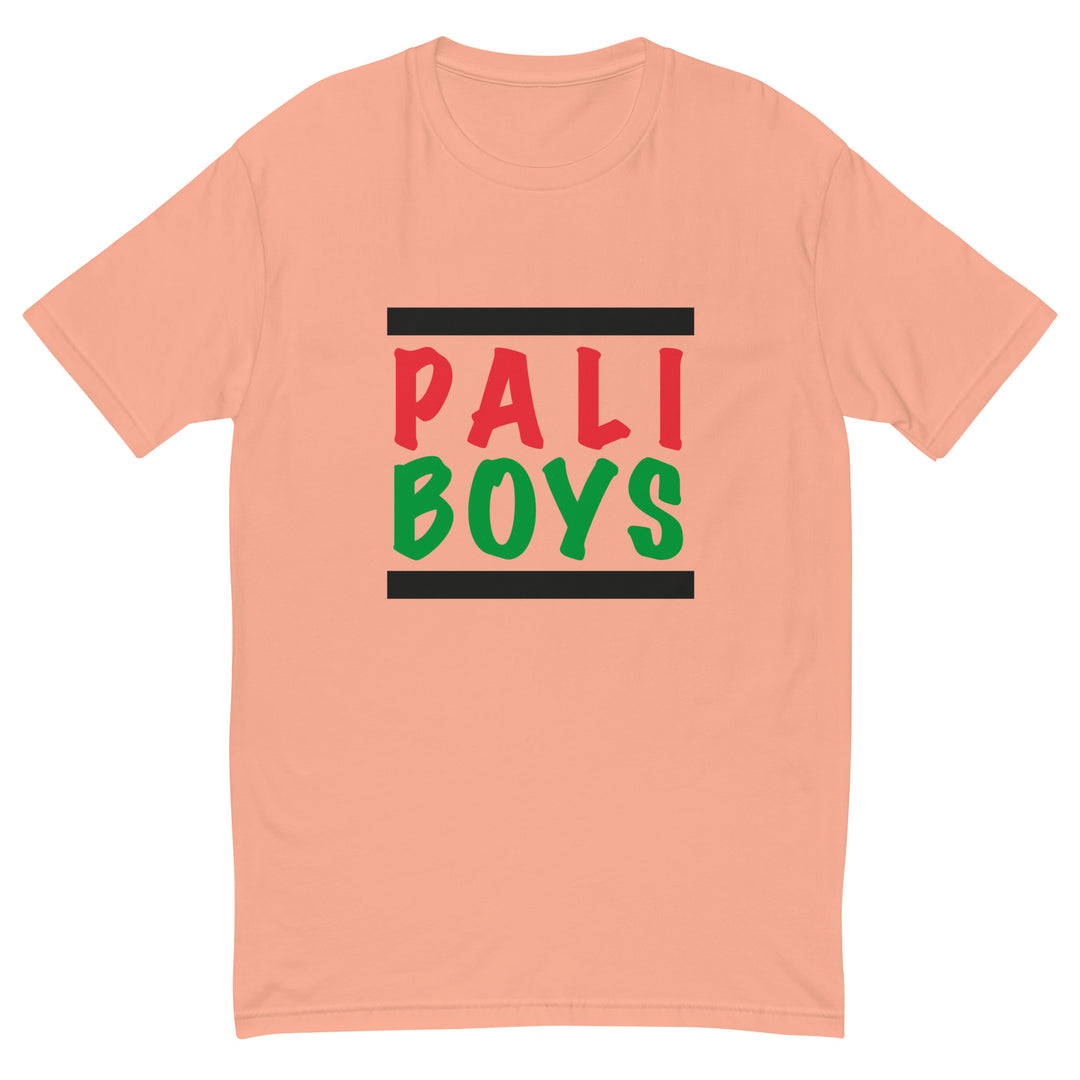Palestinian Boys - Short Sleeve T-Shirt, Mens Fitted T Shirt Desert Pink