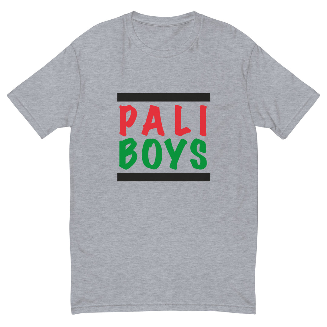 Palestinian Boys - Short Sleeve T-Shirt, Mens Fitted T Shirt Heather Grey