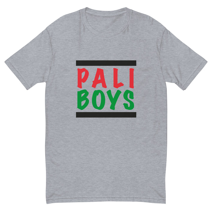 Palestinian Boys - Short Sleeve T-Shirt, Mens Fitted T Shirt Heather Grey