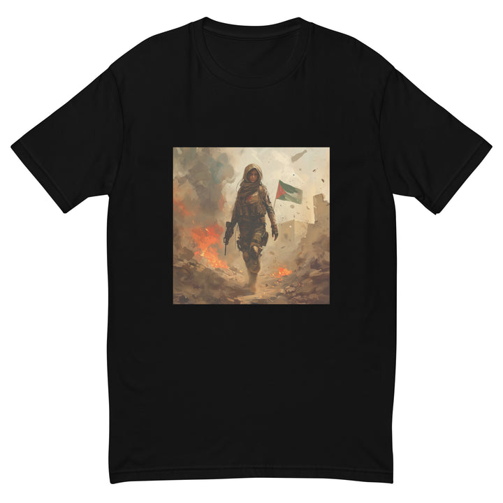 Resistance - Short Sleeve T-shirt, Mens Fitted T Shirt Black