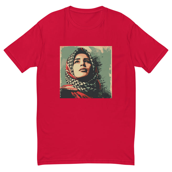 Hope - Short Sleeve T-shirt, Mens Fitted T Shirt Red