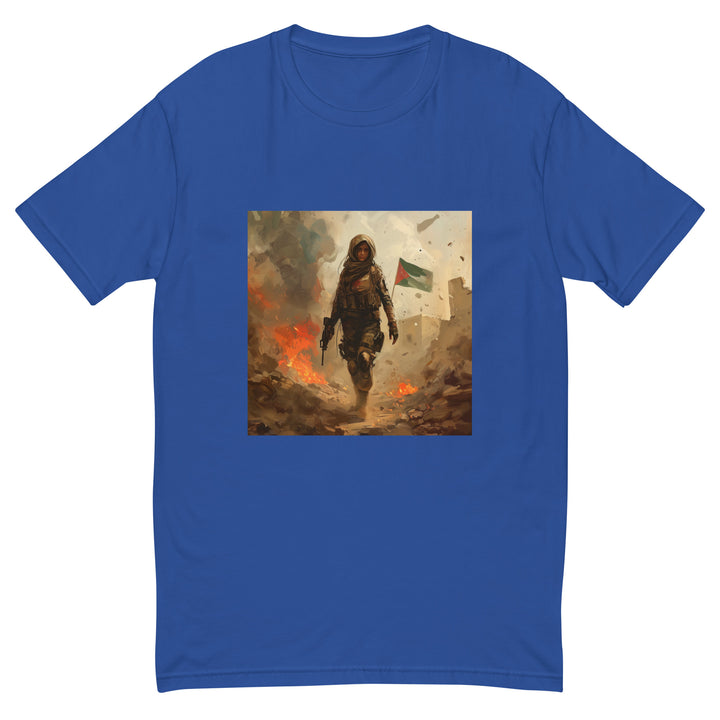 Resistance - Short Sleeve T-shirt, Mens Fitted T Shirt Royal Blue