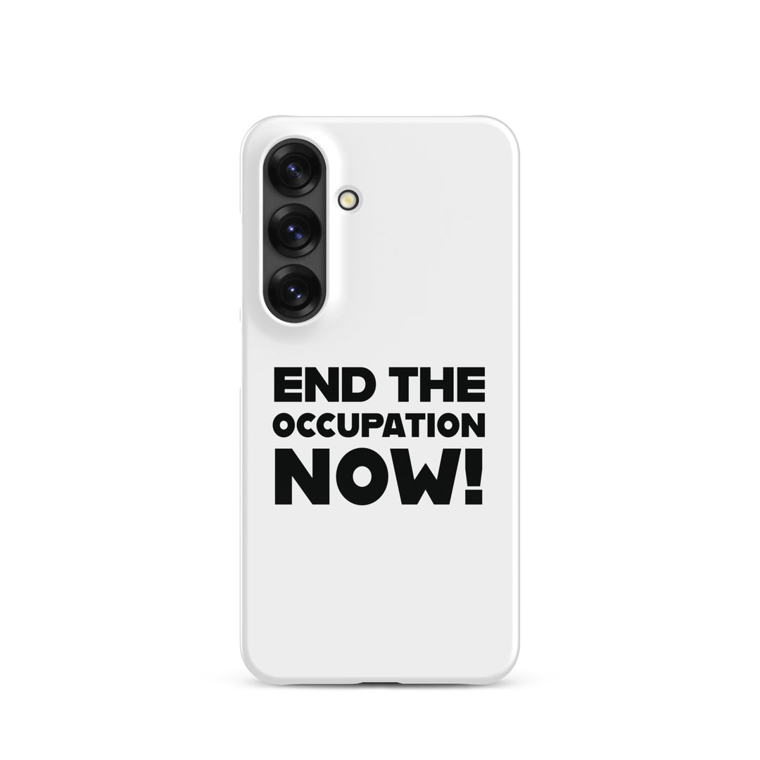 End the Occupation Now! - Snap Case for Samsung®, Samsung Glossy Samsung Galaxy S25