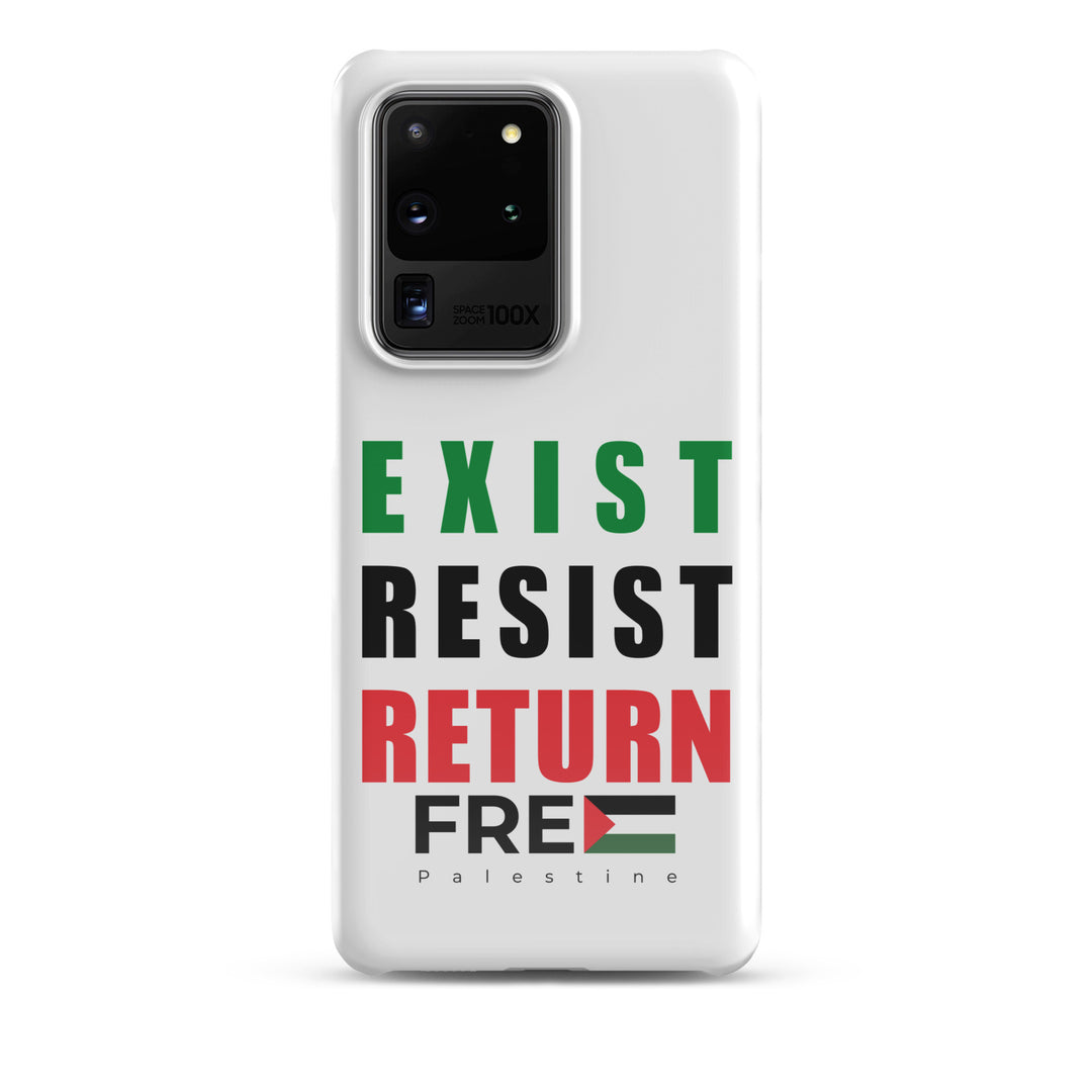 Exist. Resist. Return. - Snap Case for Samsung®, Samsung Glossy Samsung Galaxy S20 Ultra