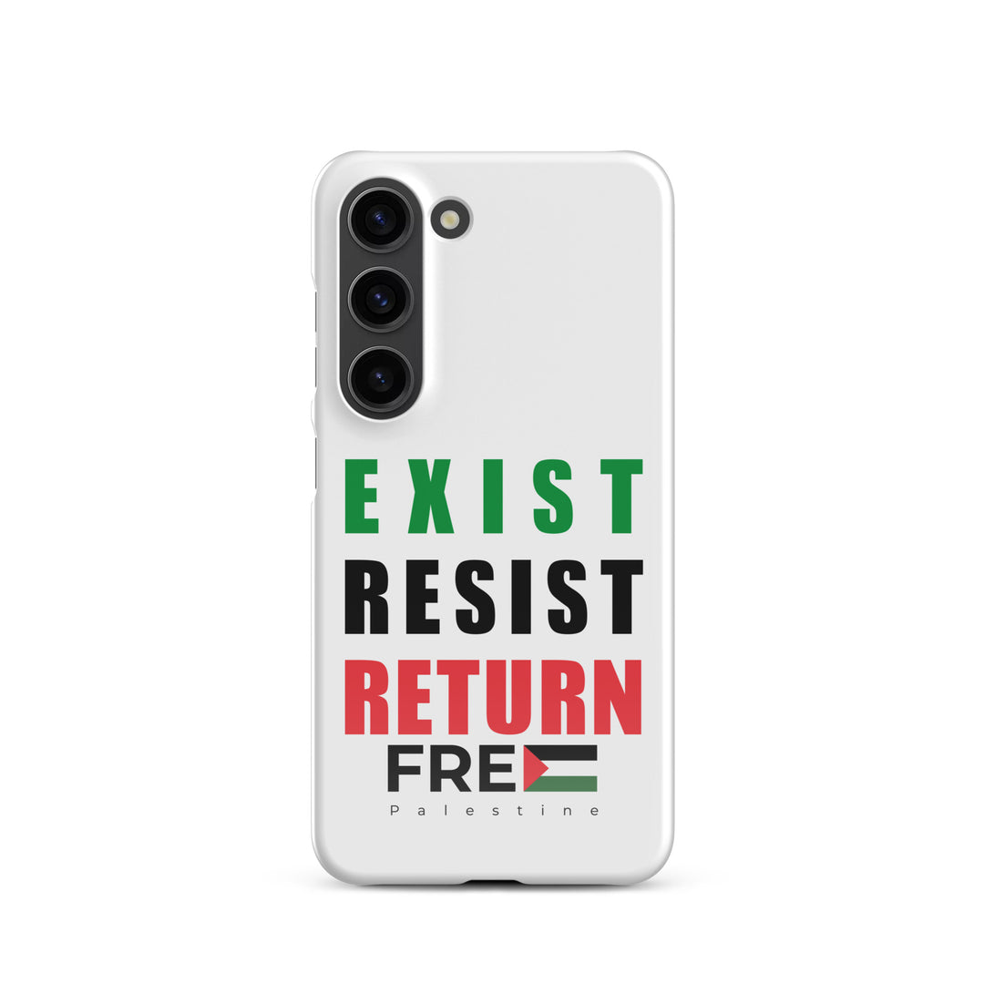 Exist. Resist. Return. - Snap Case for Samsung®, Samsung Glossy Samsung Galaxy S23