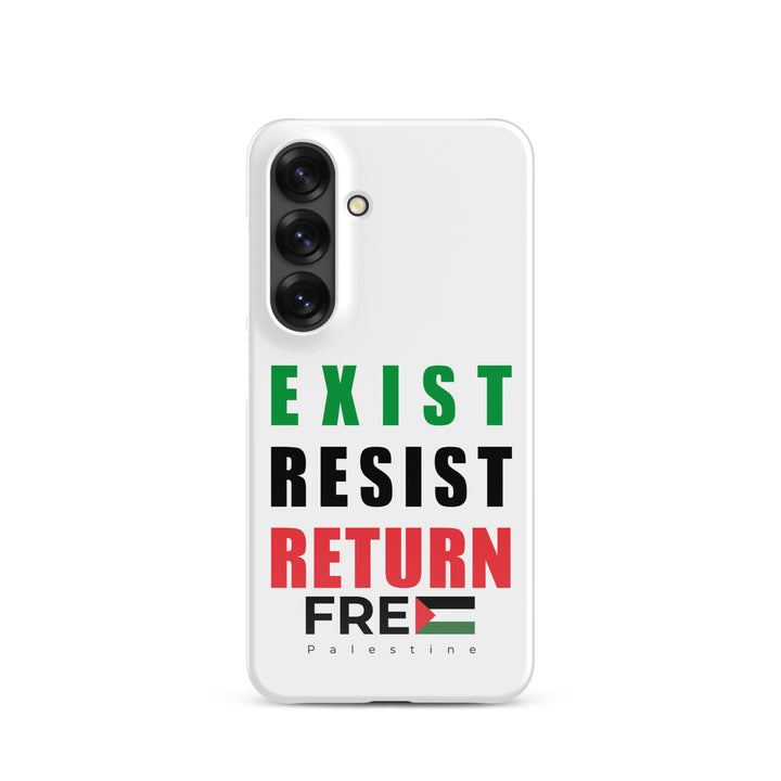 Exist. Resist. Return. - Snap Case for Samsung®, Samsung Glossy Samsung Galaxy S25
