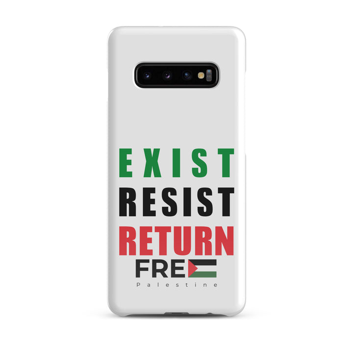 Exist. Resist. Return. - Snap Case for Samsung®, Samsung Glossy Samsung Galaxy S10 Plus