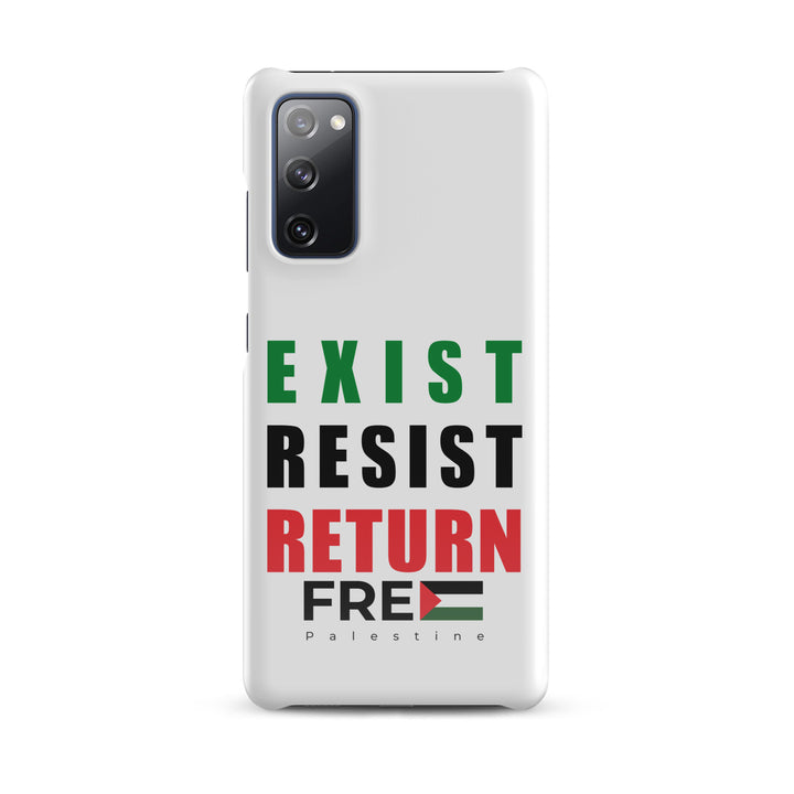 Exist. Resist. Return. - Snap Case for Samsung®, Samsung Glossy Samsung Galaxy S20 Fe