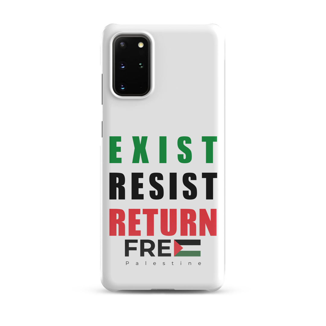 Exist. Resist. Return. - Snap Case for Samsung®, Samsung Glossy Samsung Galaxy S20 Plus