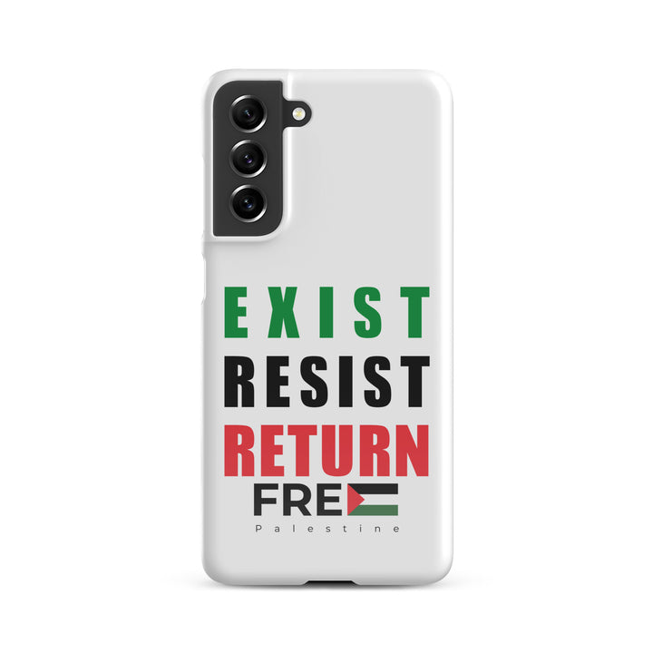 Exist. Resist. Return. - Snap Case for Samsung®, Samsung Glossy Samsung Galaxy S21 Fe