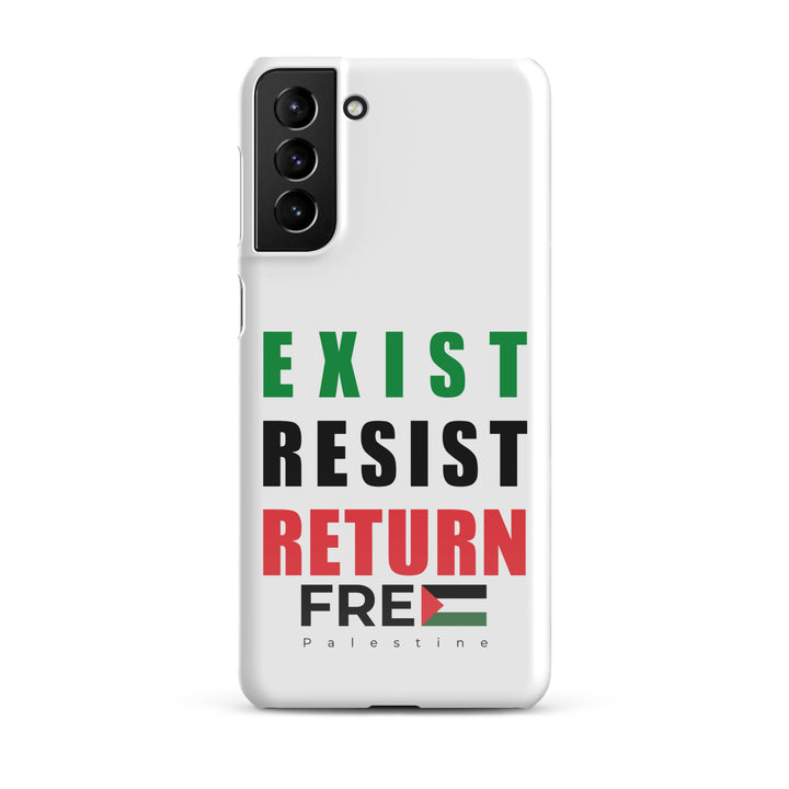 Exist. Resist. Return. - Snap Case for Samsung®, Samsung Glossy Samsung Galaxy S21 Plus