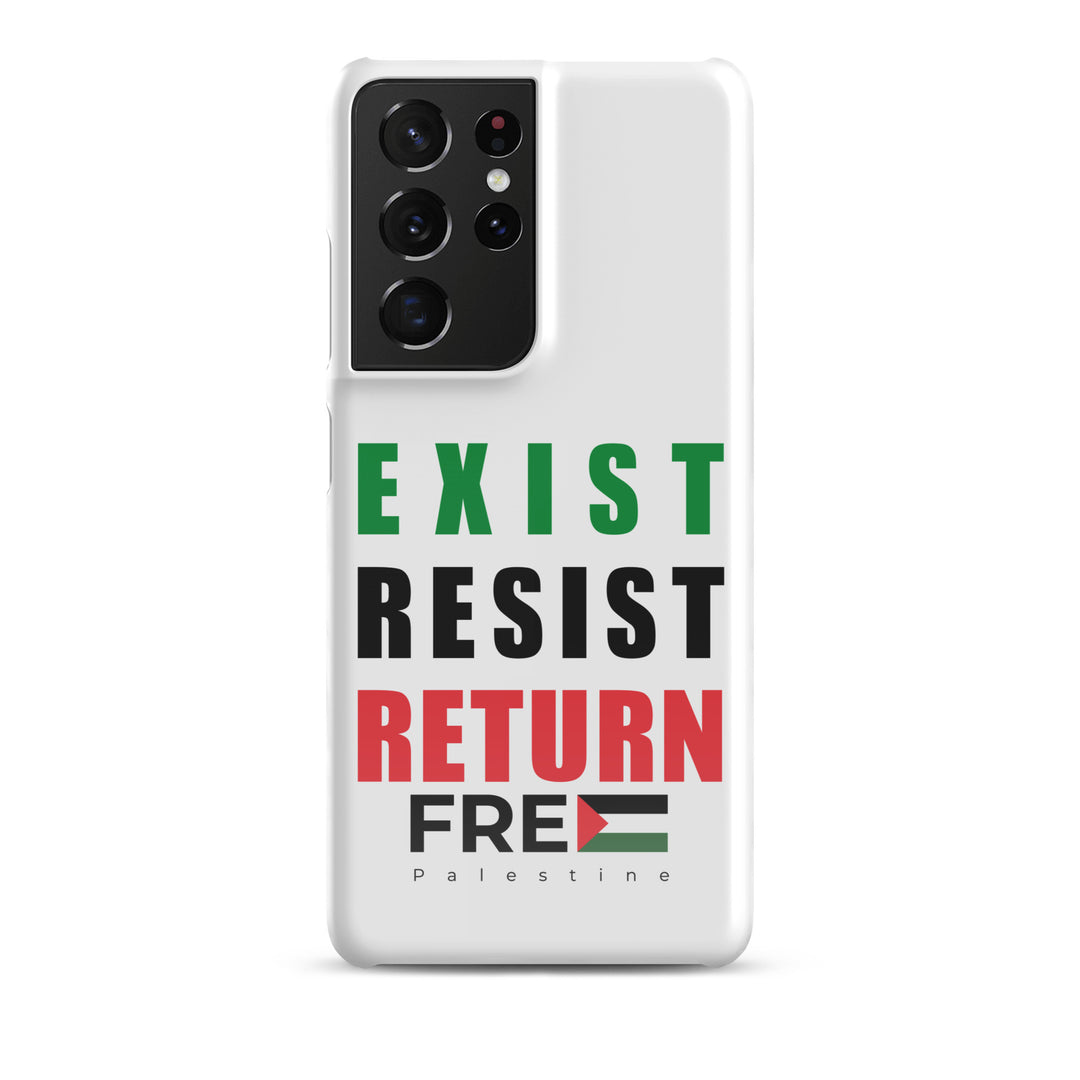 Exist. Resist. Return. - Snap Case for Samsung®, Samsung Glossy Samsung Galaxy S21 Ultra