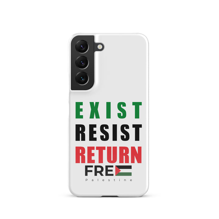 Exist. Resist. Return. - Snap Case for Samsung®, Samsung Glossy Samsung Galaxy S22