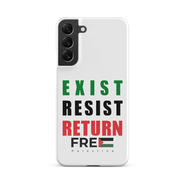 Exist. Resist. Return. - Snap Case for Samsung®, Samsung Glossy Samsung Galaxy S22 Plus
