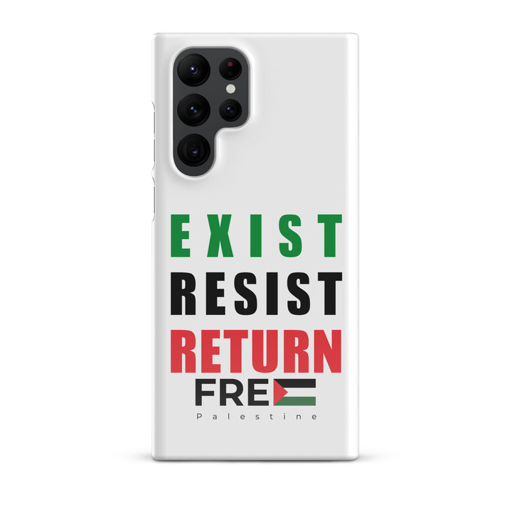 Exist. Resist. Return. - Snap Case for Samsung®, Samsung Glossy Samsung Galaxy S22 Ultra