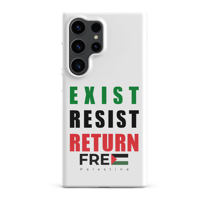 Exist. Resist. Return. - Snap Case for Samsung®, Samsung Glossy Samsung Galaxy S23 Ultra