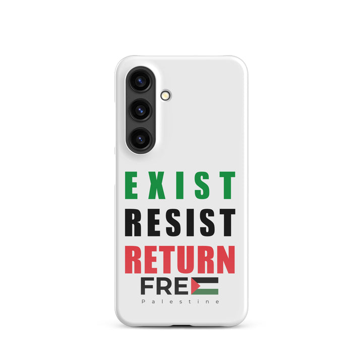 Exist. Resist. Return. - Snap Case for Samsung®, Samsung Glossy Samsung Galaxy S24