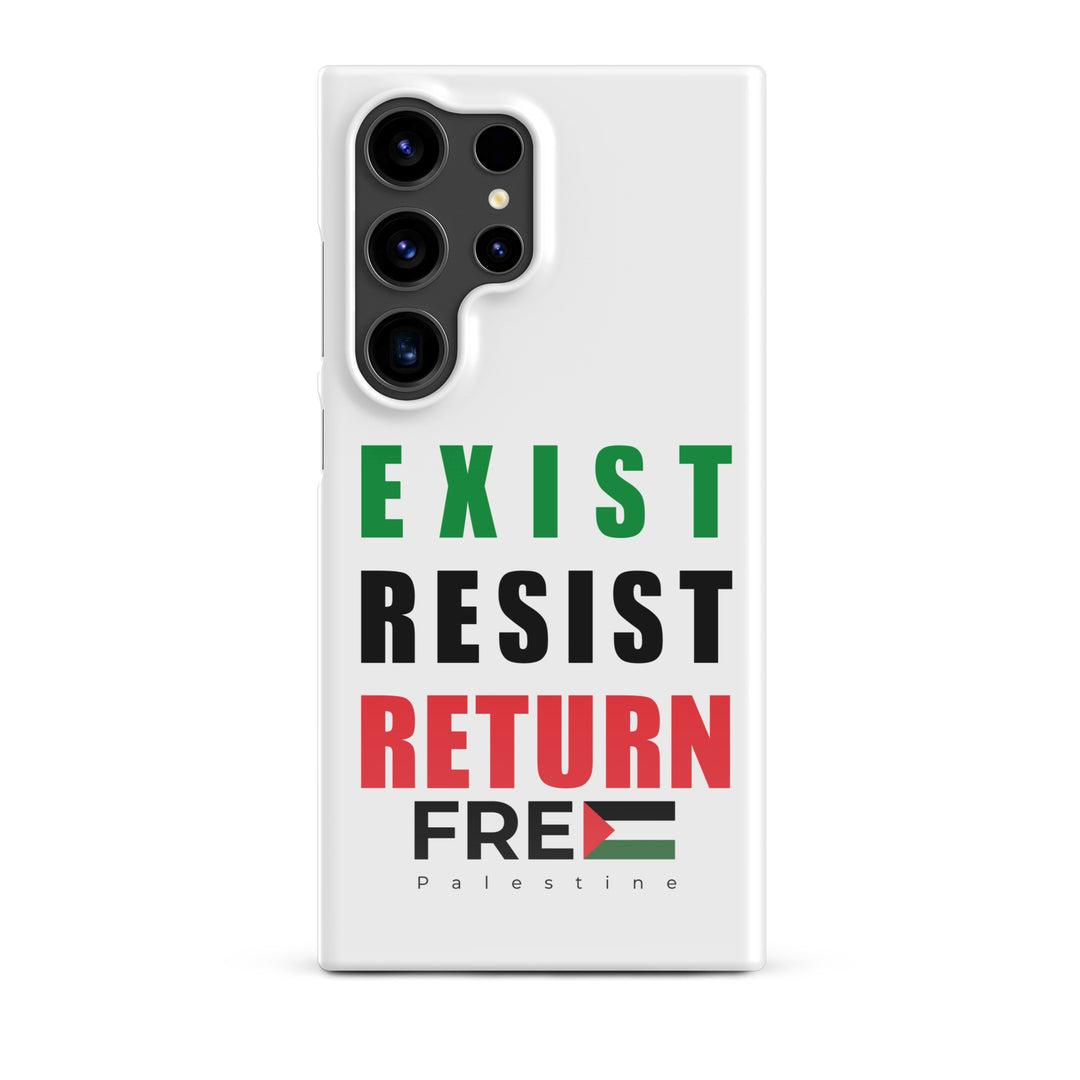 Exist. Resist. Return. - Snap Case for Samsung®, Samsung Glossy Samsung Galaxy S24 Ultra