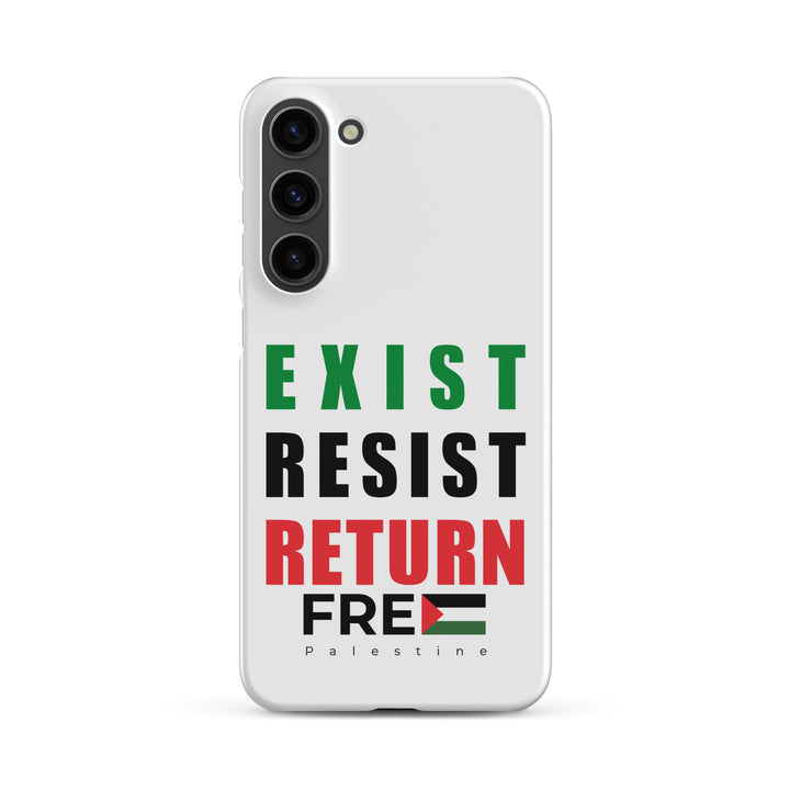 Exist. Resist. Return. - Snap Case for Samsung®, Samsung Matte Samsung Galaxy S23 Plus