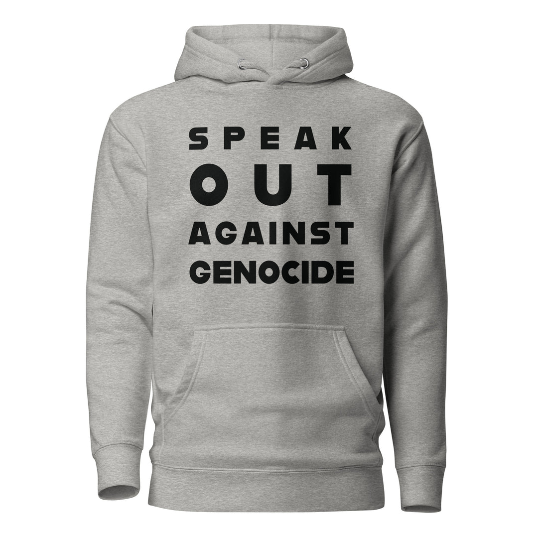 Speak Out Against Genocide - Men’s Hoodie, Carbon Grey