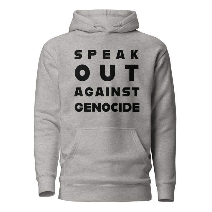 Speak Out Against Genocide - Men’s Hoodie, Carbon Grey