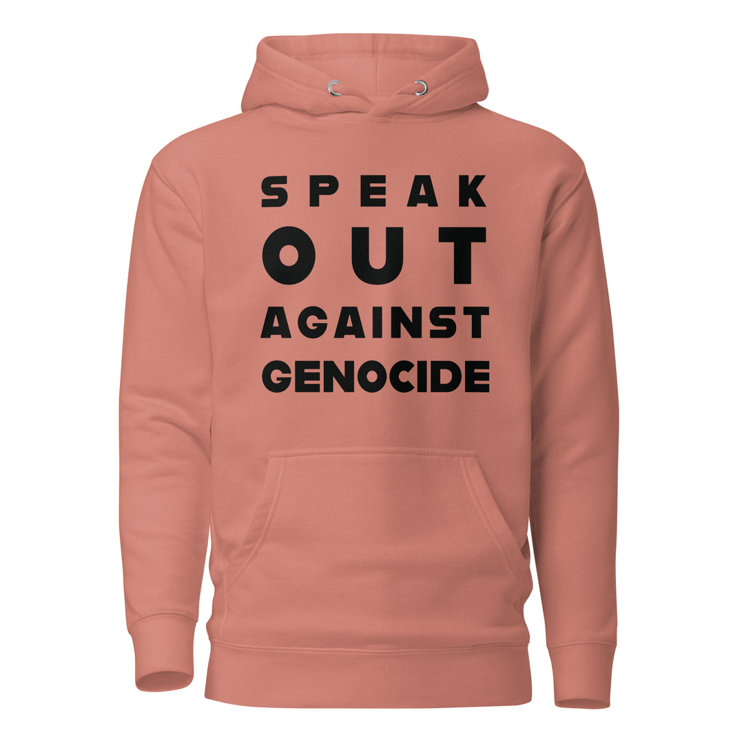 Speak Out Against Genocide - Men’s Hoodie, Dusty Rose