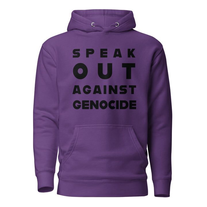 Speak Out Against Genocide - Men’s Hoodie, Purple
