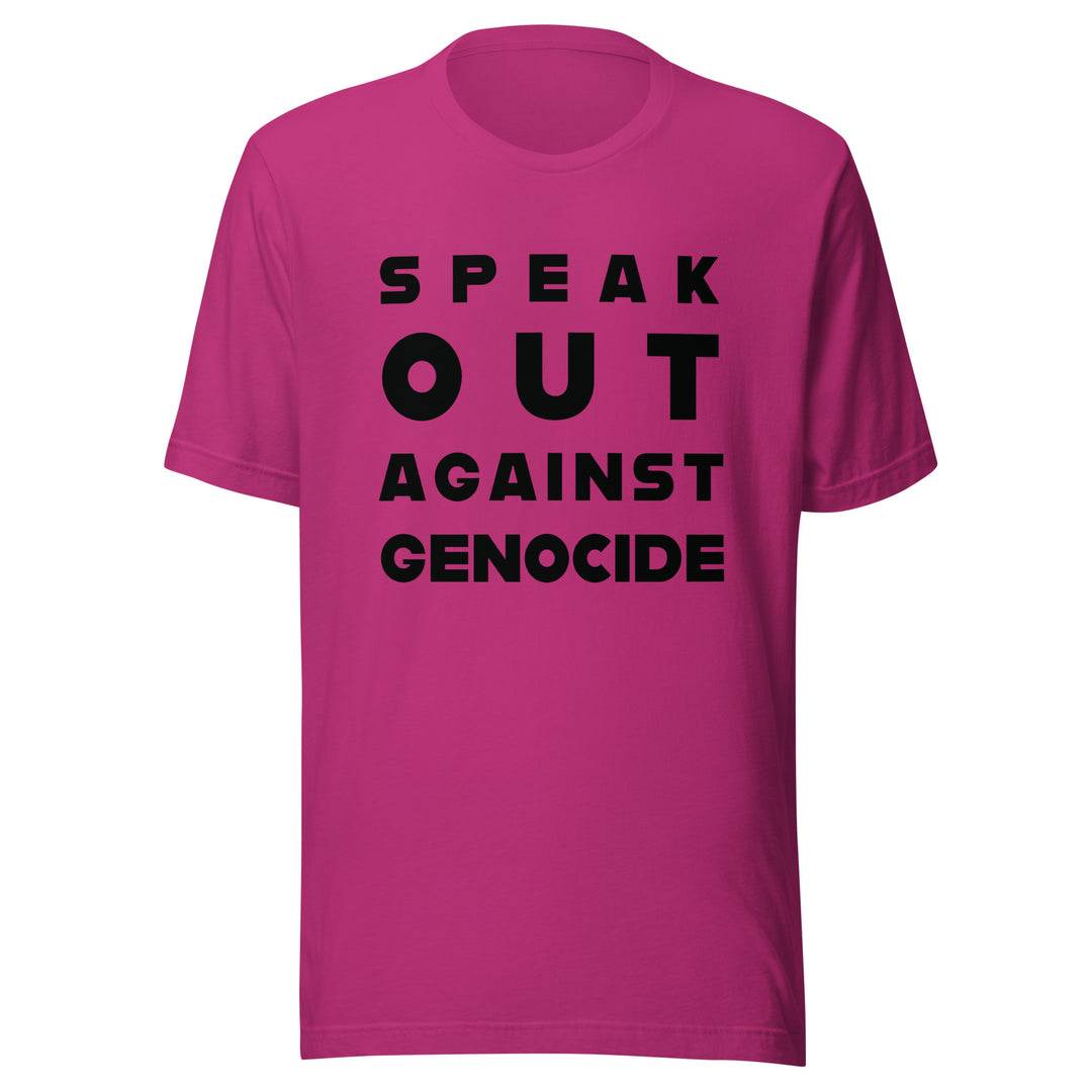 Speak Out Against Genocide - Men’s T-Shirt, T Shirt Berry